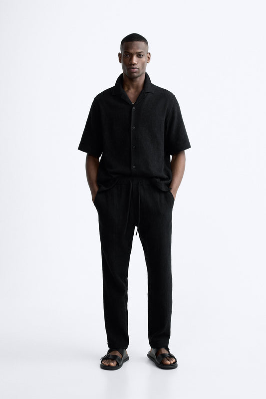 COLIRETY ™ - JACQUARD TEXTURED TROUSERS