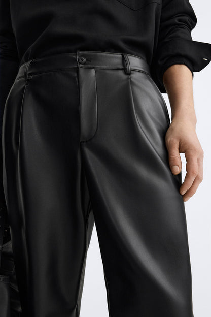 COLIRETY ™ - FAUX LEATHER TROUSERS